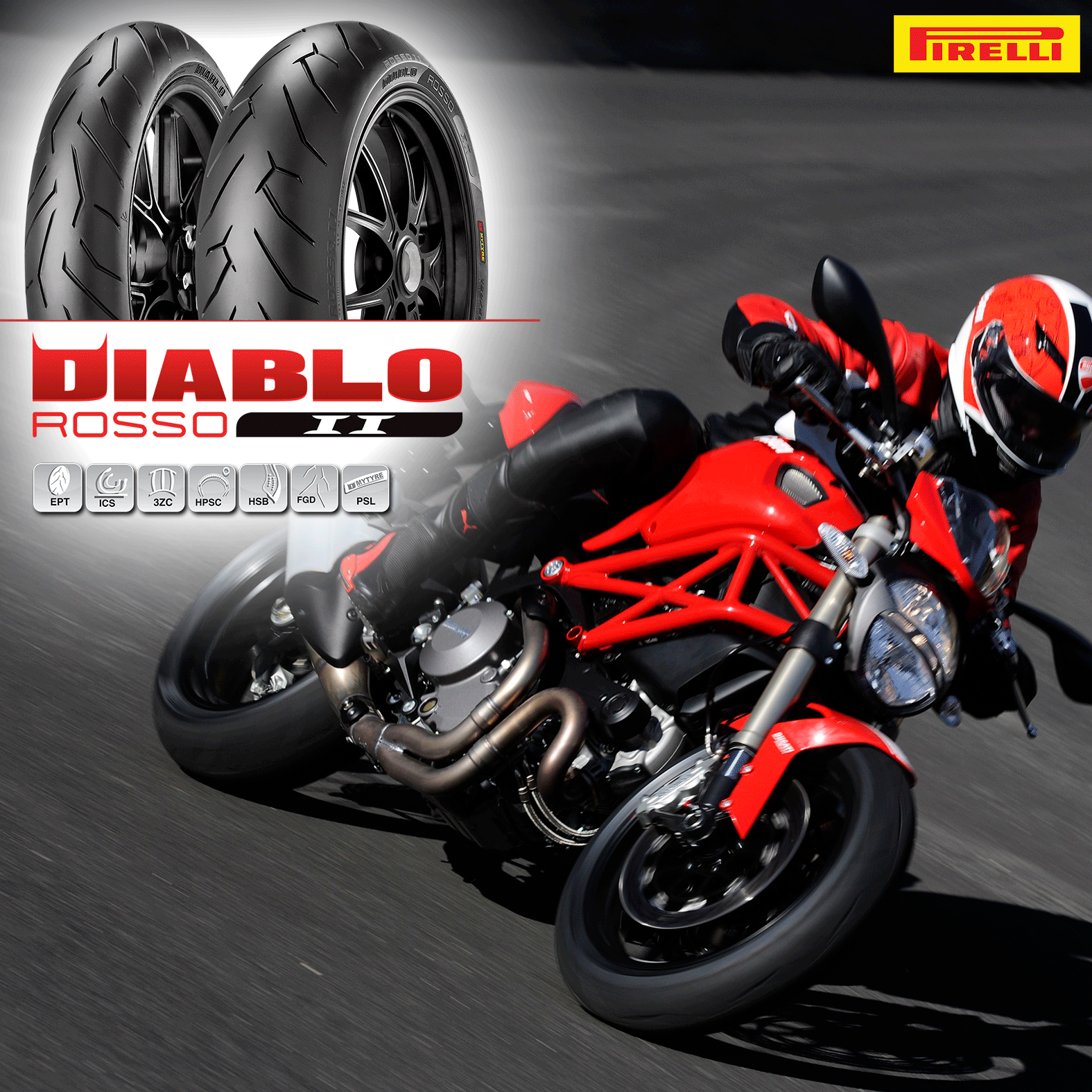 ยาง Pirelli DIABLO ROSSO II - Pirelli ยางบิ๊กไบค์สายเลือด อิตาลี Life ...
